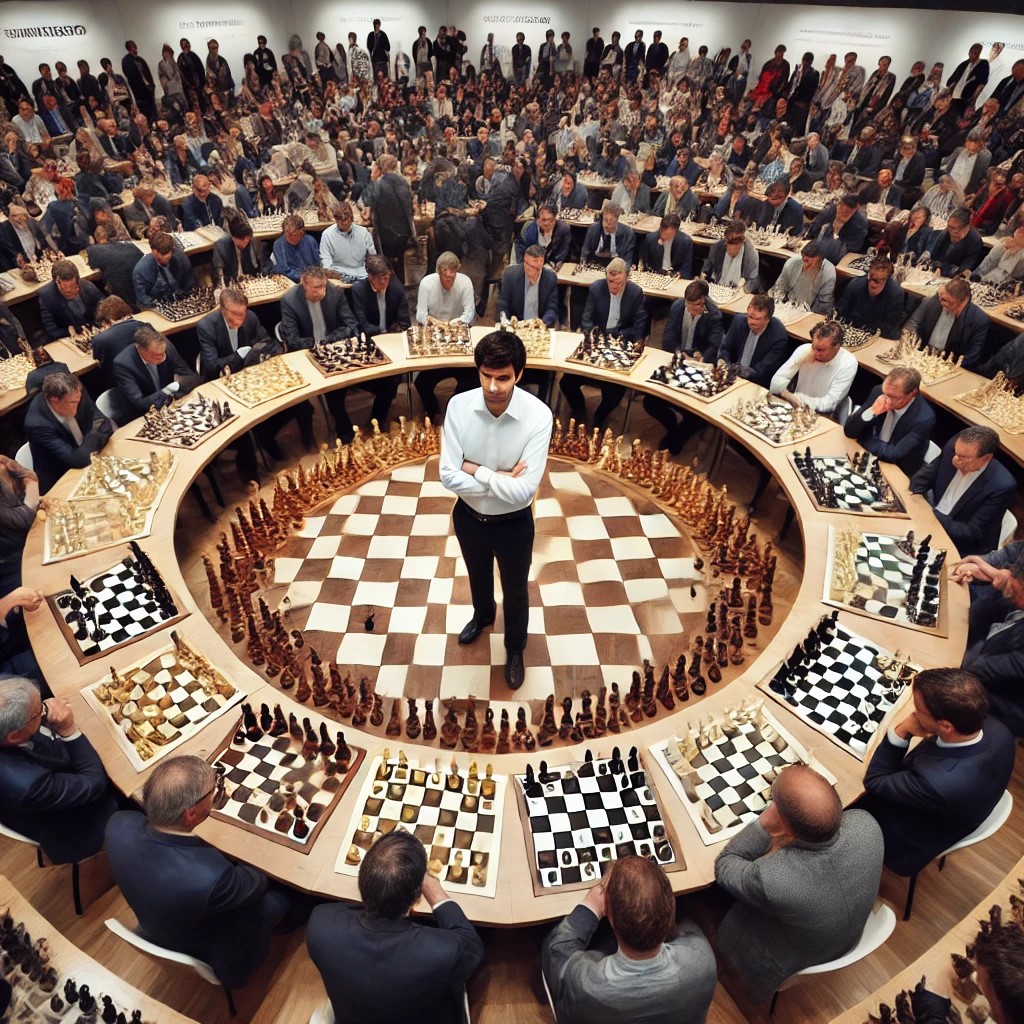 ''Simultane Satranç: Zihinsel Ve Fiziksel Dayanıklılığın En Üst Seviyesi!''